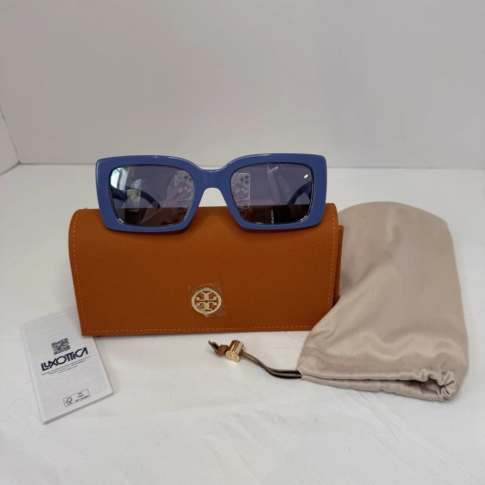 Tory Burch Sunglasses TY7188U Blue With Bag And Case New!
